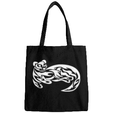 Discover Tribal Otter Tattoo green Bags