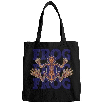 Discover Frog cartoon isolated bones Bags