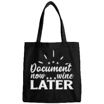 Discover Document Now Wine Later Medical Coder Bags