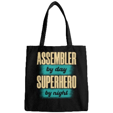 Discover Assembler By Day Superhero By Night green Bags