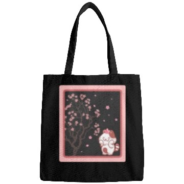 Discover Cherry Blossom Bags, Kawaii Cat Cherry Blossom