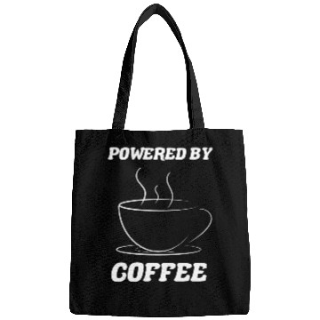 Discover Coffee Lover Powered By Coffee Funny Coffee Lover Bags