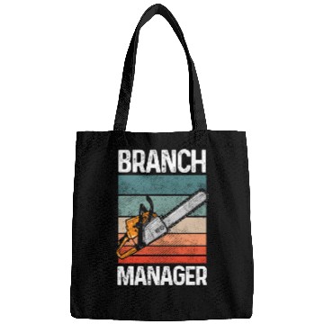 Discover Branch Manager Meme Chainsaw Profession Manager Bags