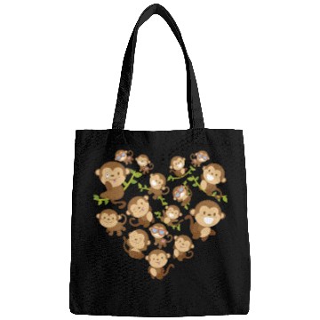 Discover chimpanzee monkey Bags