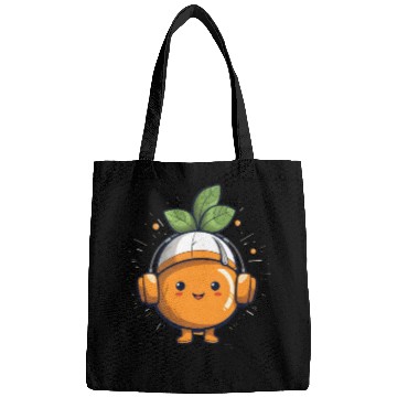 Discover Orange Fruit Fruitarian Funny Cute Party Music Bags