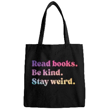 Discover Read Books Be Kind Stay Weird Bags