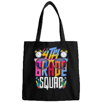 Discover Fourth Grade Squad Teacher Student Funny Bags
