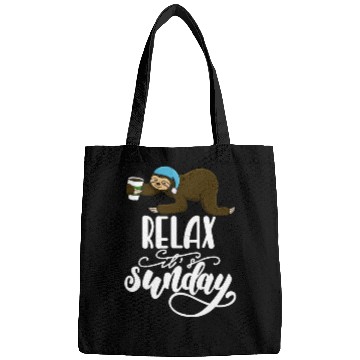 Discover Relax It's Sunday Sloth Bags