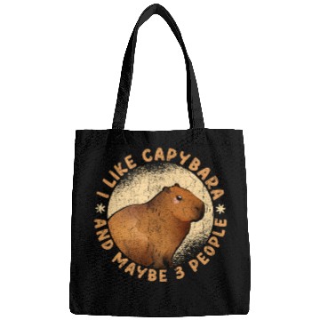 Discover I Like Capybaras And Maybe 3 People Funny Capybara Bags