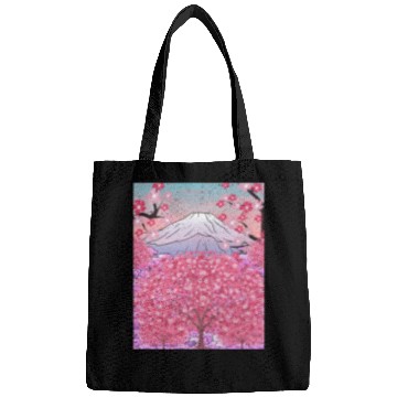 Discover Japan nature mountain sakura gift cherry blossoms Bags