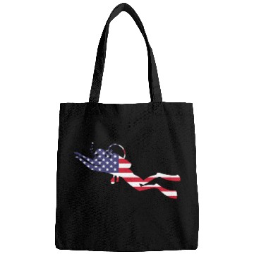 Discover American Flag USA Diving Scuba Diver Bags