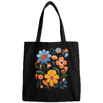 Discover Nature's Nouveau Bags - Abstract Flower Print -