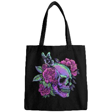 Discover Skeleton Bags, Neon Skull Roses Gothic Skeleton