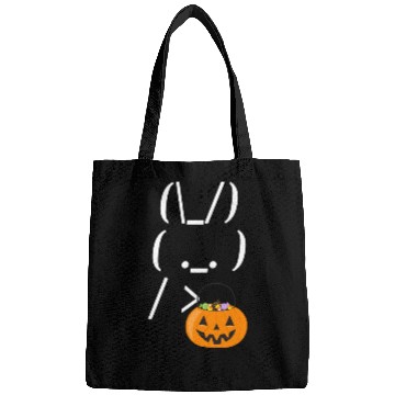 Discover Halloween Bunny Rabbit Meme With Trick Or Treat Bags