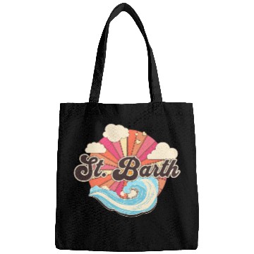 Discover Saint Barthelemy Retro 80s Beach Bags