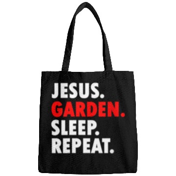 Discover Jesus Garden Sleep Repeat - Novelty Hobby Bags