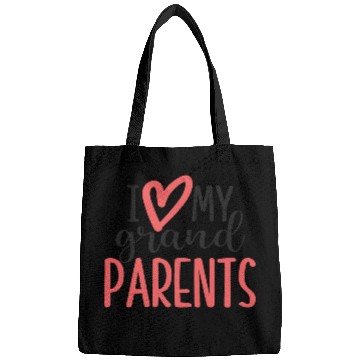 Discover I love my grandparents Bags