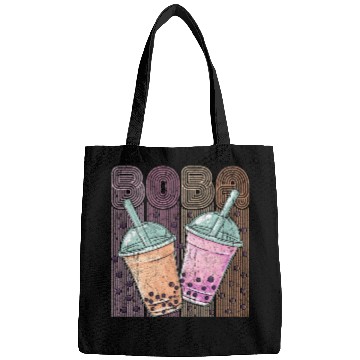 Discover Boba Tea Design Bubbles Bubble Tea Retro Boba Bags