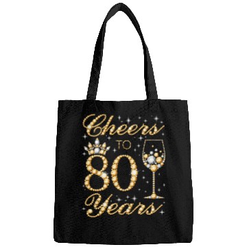 Discover Cheers To 80 Years 80Th Queen'S 80 Bags