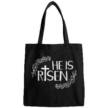 Discover He Is Risen For Christian Happy Easter Jesus Swea Bags