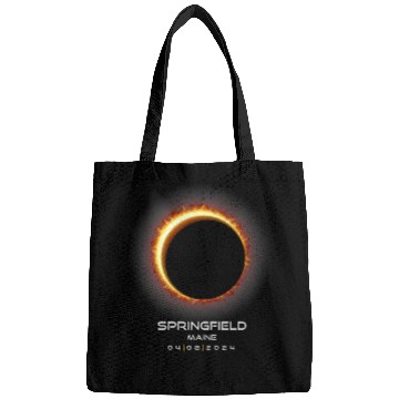 Discover 2024 Springfield Maine Eclipse Memento Souvenir Bags