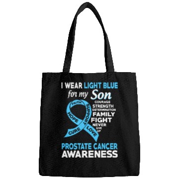 Discover I Wear Light Blue For My Son Prostate Cancer Bags