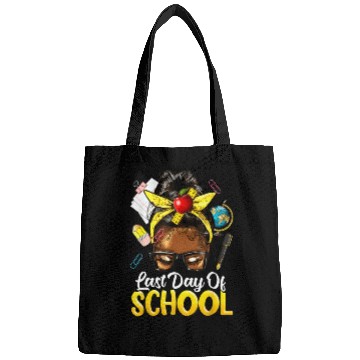 Discover Teacher Black Afro African American Women Last Day Bags