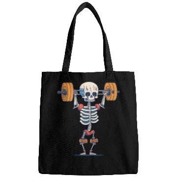 Discover Weightlifting Gym Skeleton Bags