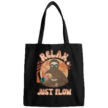 Discover Relax Just Flow Funny Sloth Bags
