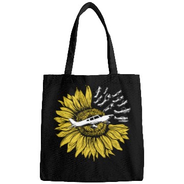 Discover Sunflower Airplane Taildragger Seaplane Biplane Av Bags