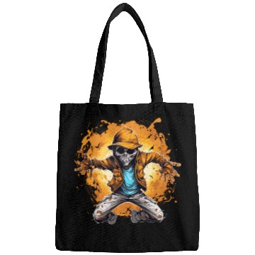 Discover Halloween Skeleton Dabbing Hip Hop Bags