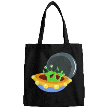 Discover Happy Green Alien Bags
