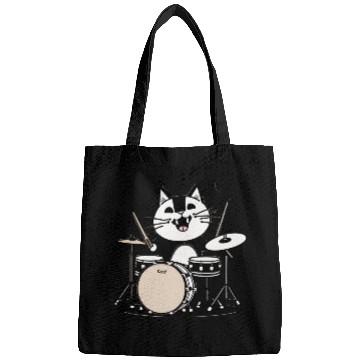 Discover I Missed A Beat Funny Cat Drummer Bags