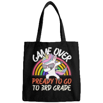 Discover Game over ready to go to 3rd grade, back to school Bags