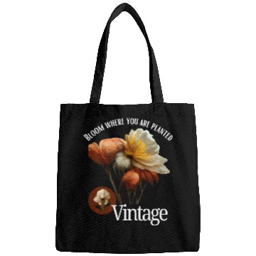 Discover Brown Floral Life Quotes Vintage Bags