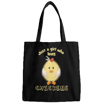 Discover Just A Girl Who Loves Chickens Bags