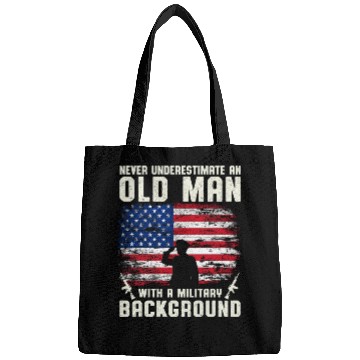 Discover Never Underestimate An Old Man US Army Veteran Bags