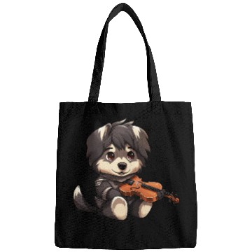 Discover husky German Shepherd with Violin – Musical Dog De Bags