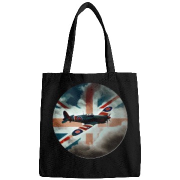 Discover Spitfire Airplane Fighter Plane England UK Bags