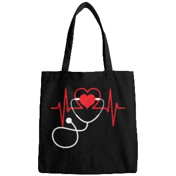 Discover Funny Heart Beats Nurse Nursing Doctor Medical Bags