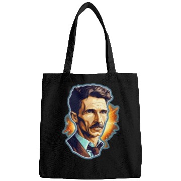 Discover Nikola Tesla Physics Nerd Geek Natural Sciences Bags
