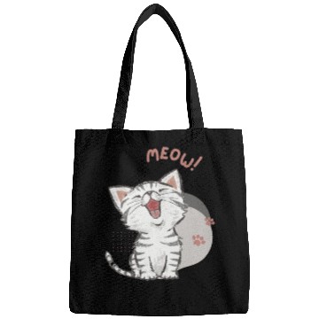 Discover Cute cat meow Bags