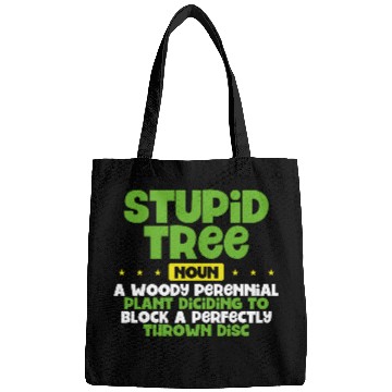 Discover Stupid tree noun disc golf green retro Bags