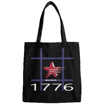 Discover 1776 USA STAR HASHTAG Bags
