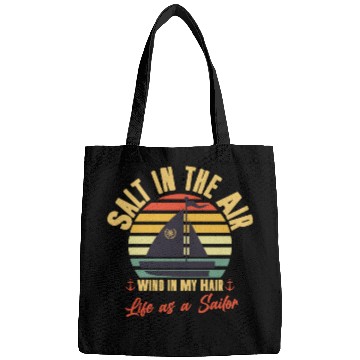Discover Funny Colorful Retro Sailor Saying Bags