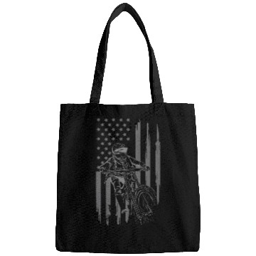 Discover Mountain Bike Usa Flag Bags