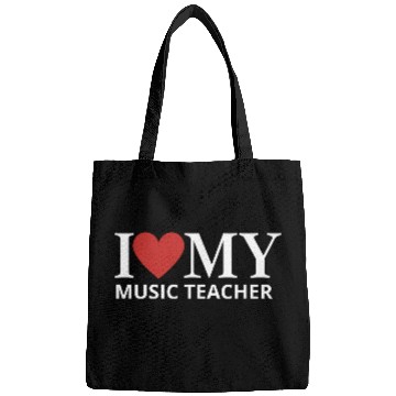 Discover I LOVE MY MUSIC TEACHER Bags