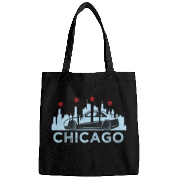 Discover Chicago Skyline Race Car Bags