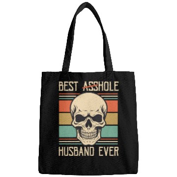 Discover Vintage Best Asshole Husband, Husband png, bride Bags