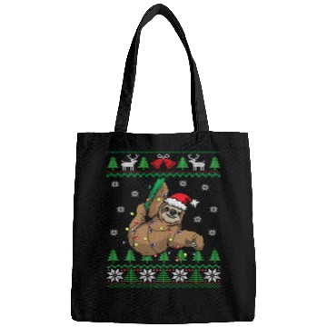 Discover Sloth Santa Sloth Ugly Bags